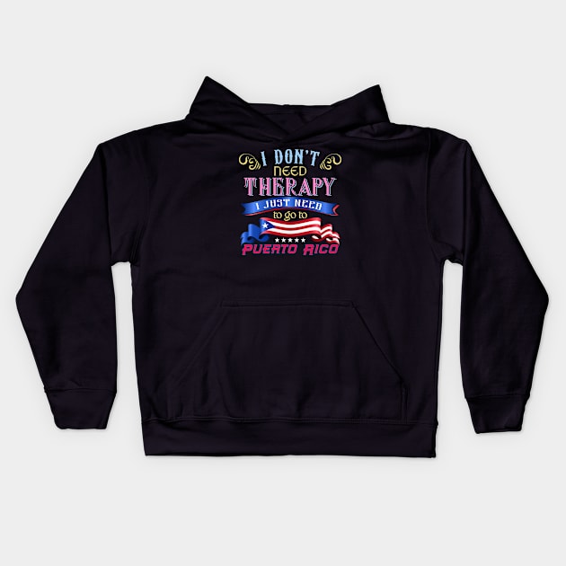 I don't need Therapy Kids Hoodie by Pro Art Creation